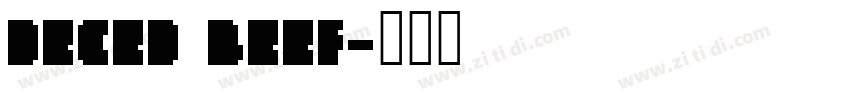 DECED BEEF字体转换